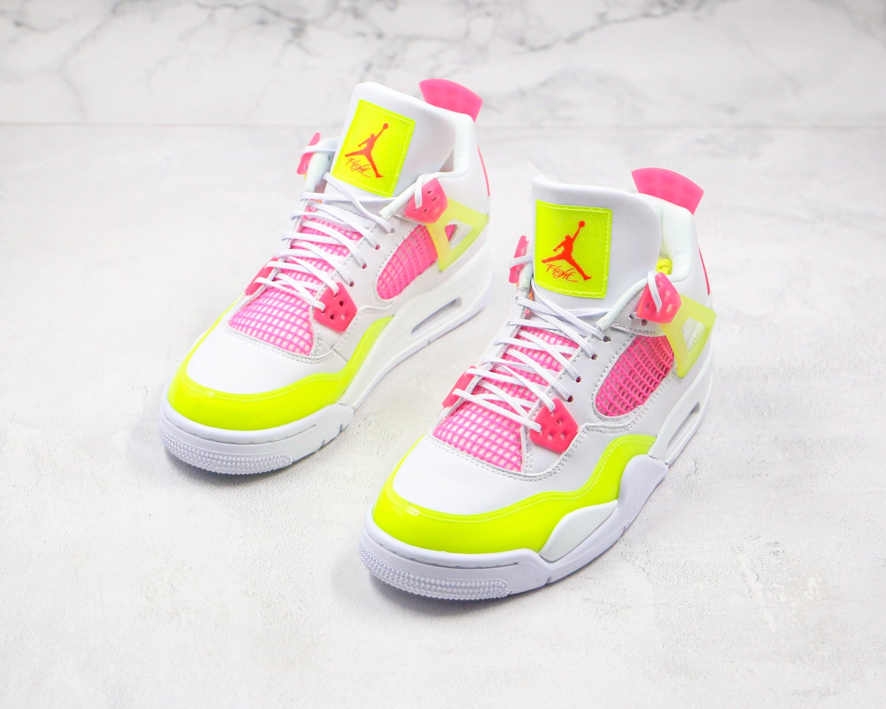Jordan 4 Retro White Lemon Pink - Luxe Premium Brazil