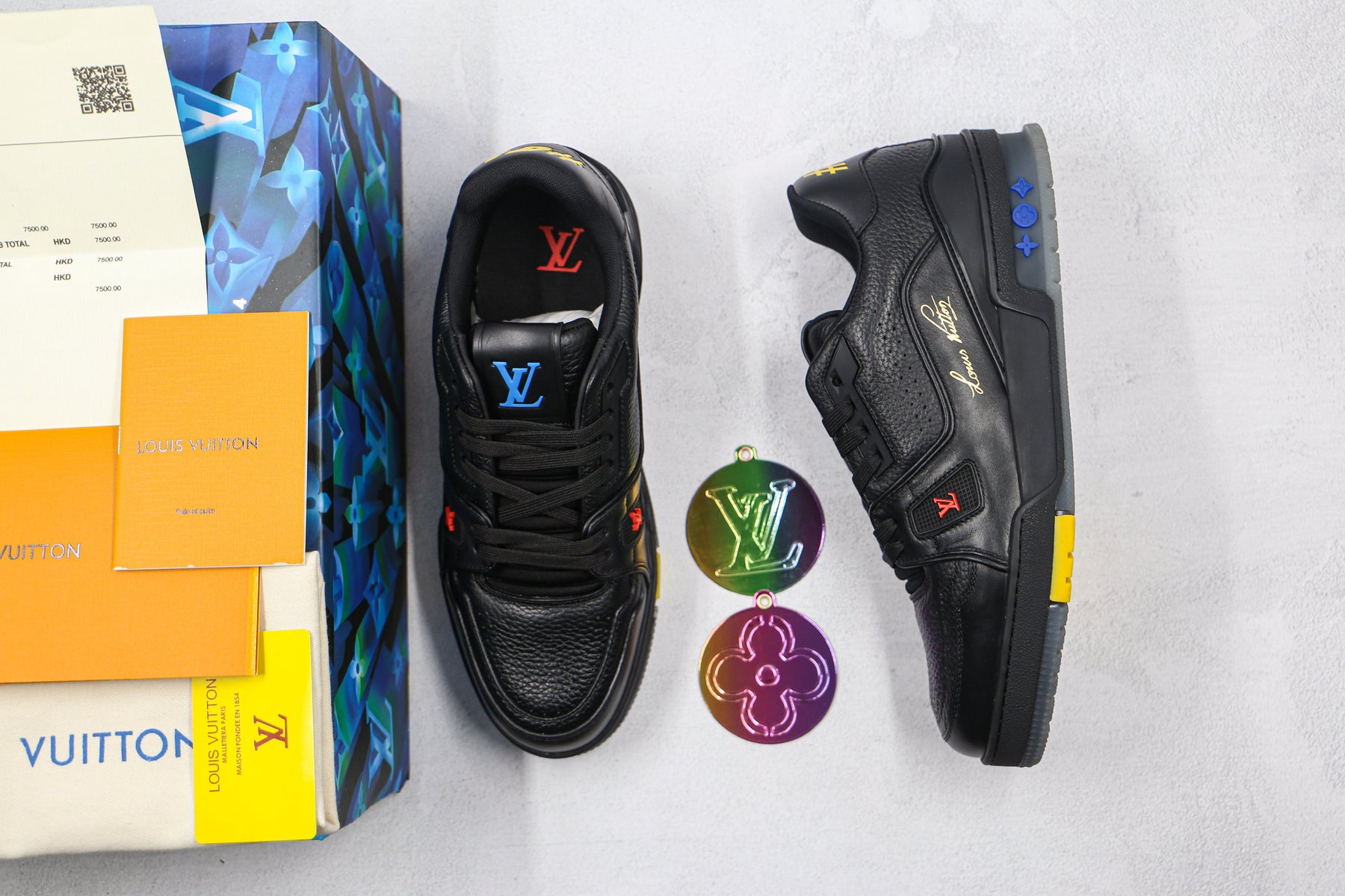 Louis Vuitton Trainer Black Signature - Luxe Premium Brazil