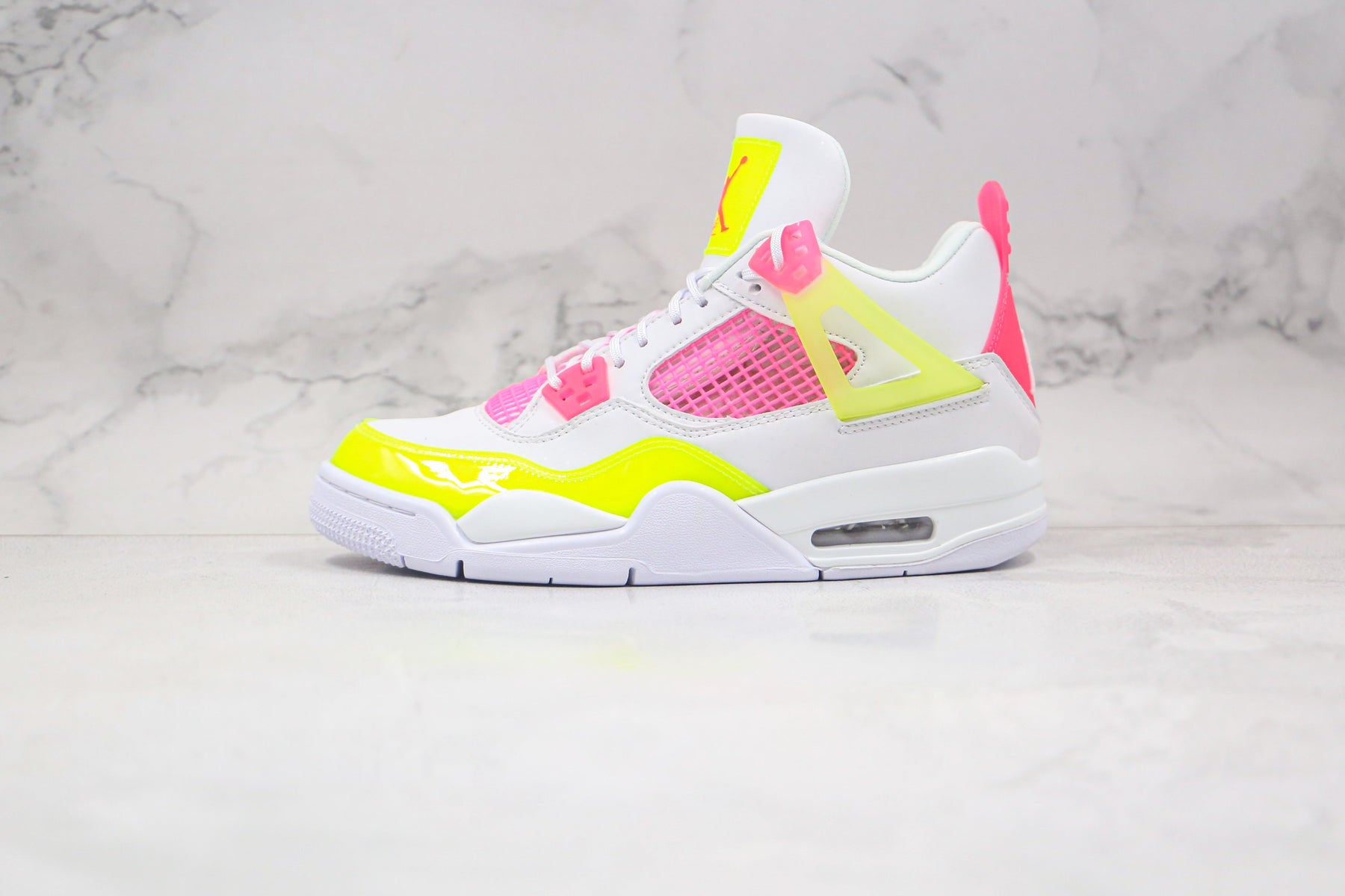 Jordan 4 Retro White Lemon Pink - Luxe Premium Brazil