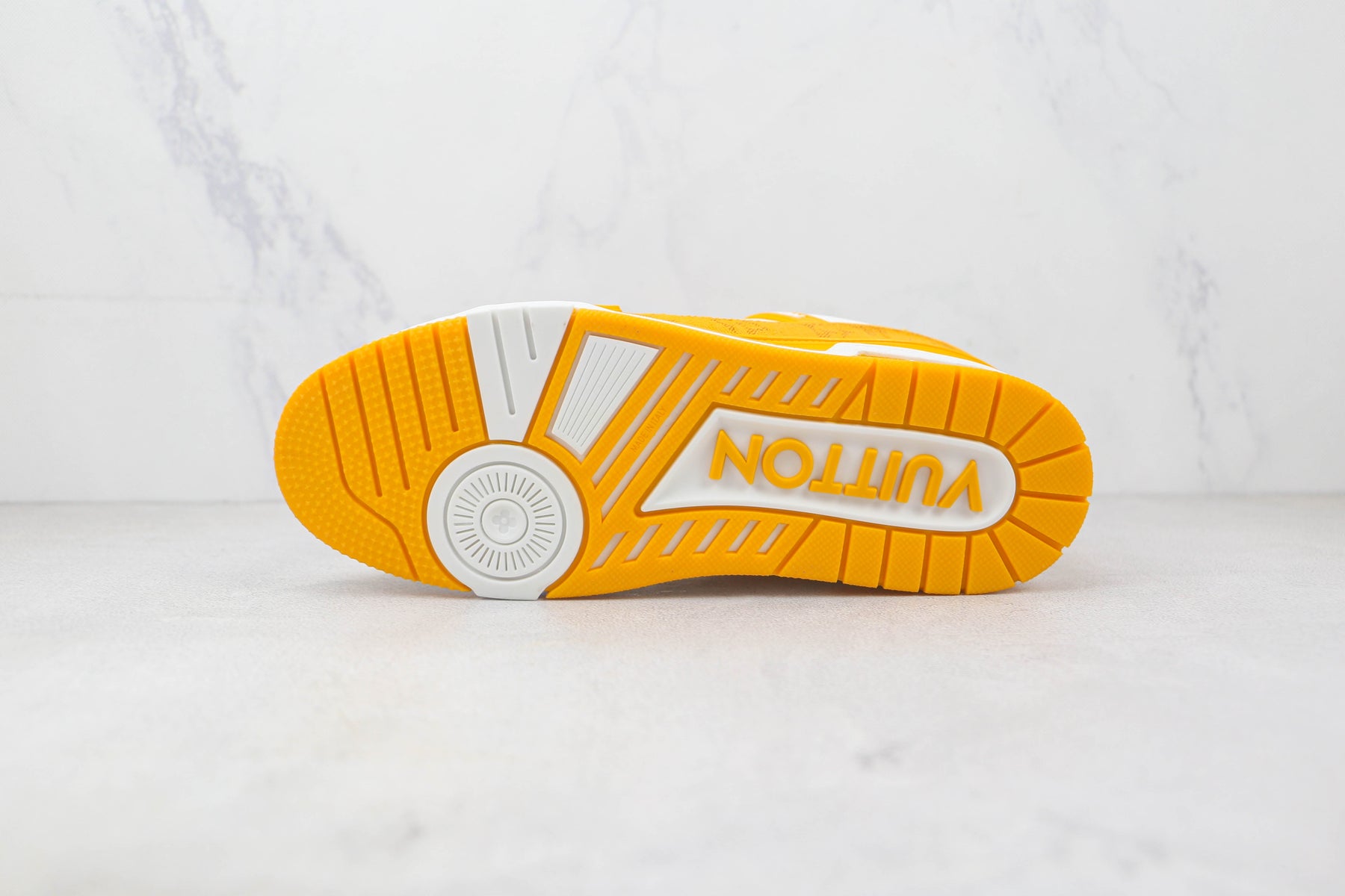 Louis Vuitton Trainer Yellow Monogram Denim White - Luxe Premium Brazil