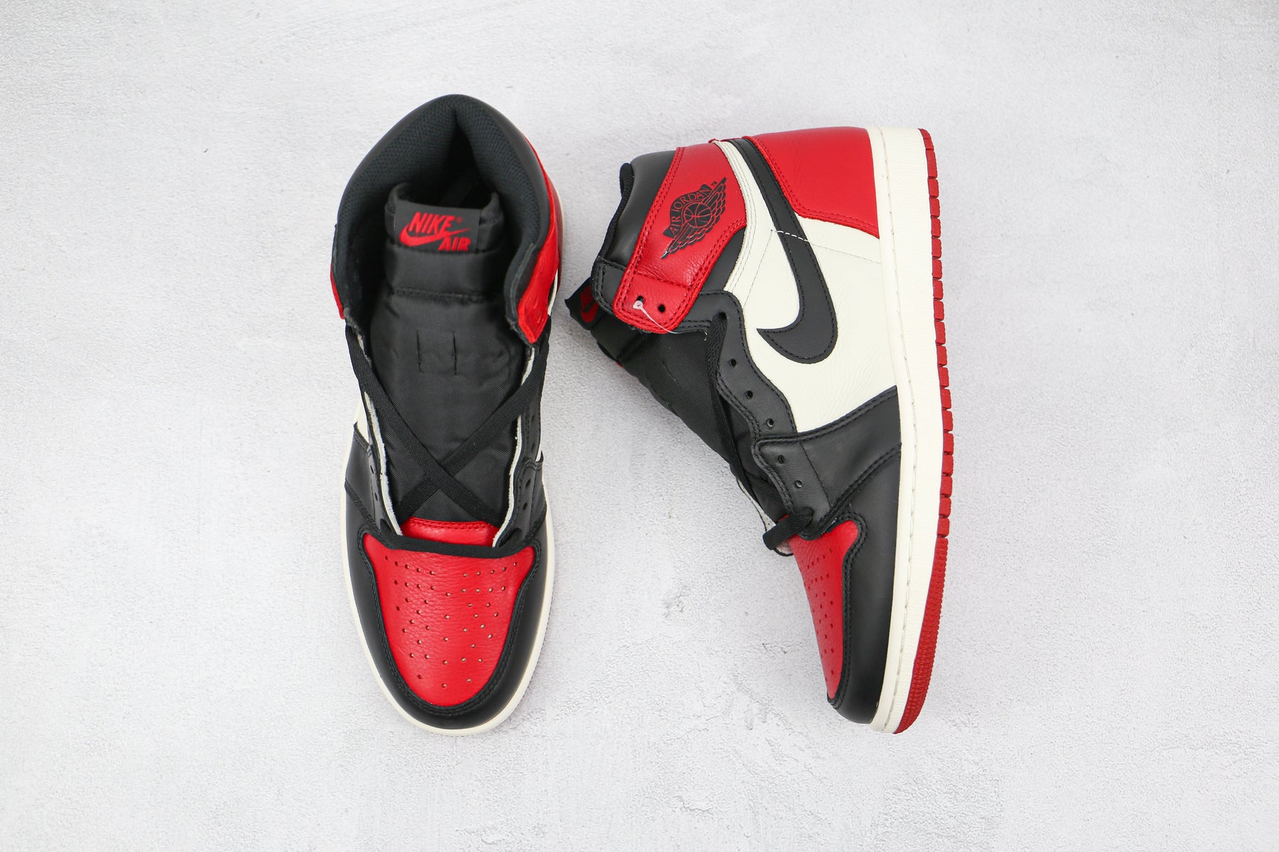 Jordan 1 Retro High Bred Toe Luxe Premium Brazil
