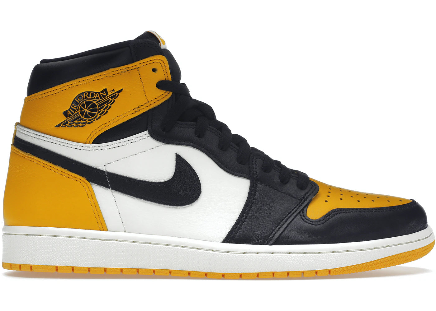 Jordan 1 Retro High Taxi Yellow Toe Luxe Premium Brazil
