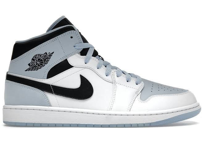 Jordan 1 Mid Ice Blue Luxe Premium Brazil