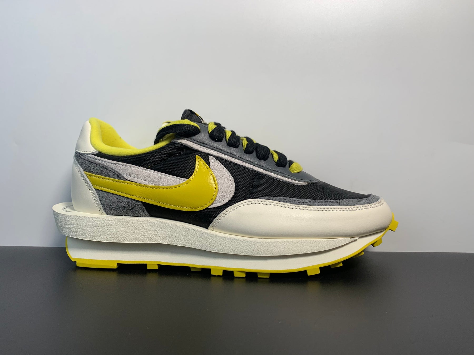 Nike LD Waffle sacai Undercover Black Bright Citron Luxe Premium Brazil