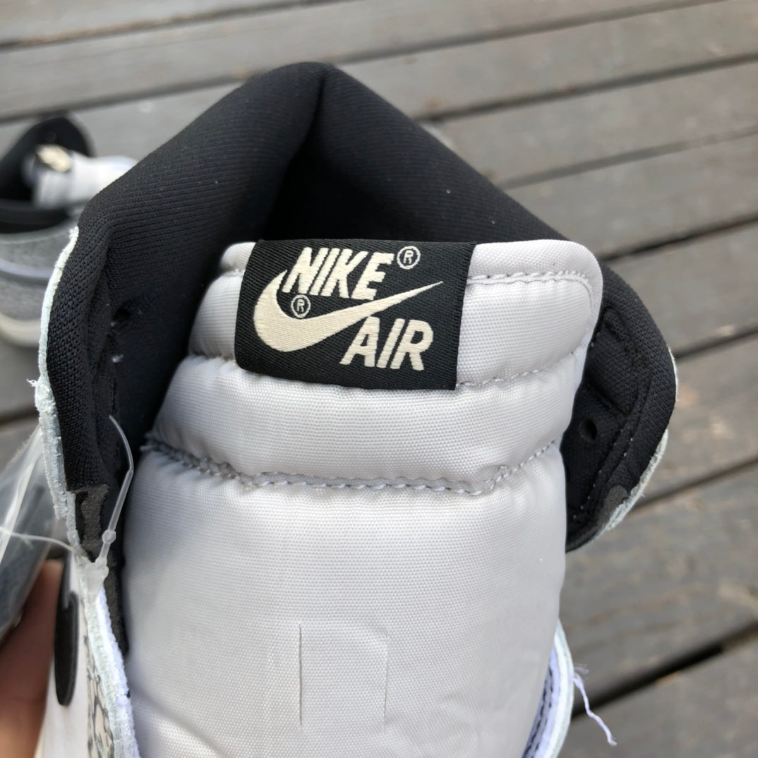 Jordan 1 Retro High OG White Cement Luxe Premium Brazil