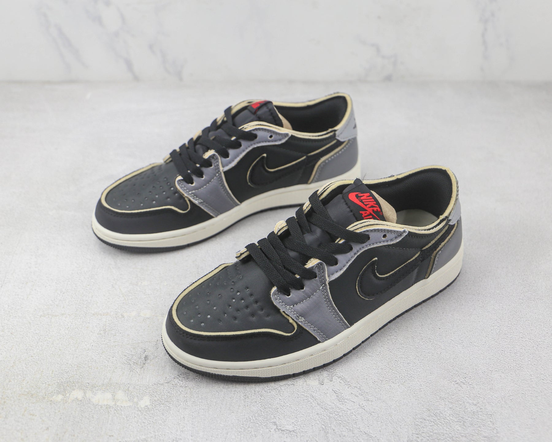 Jordan 1 Low Black Smoke Grey Luxe Premium Brazil