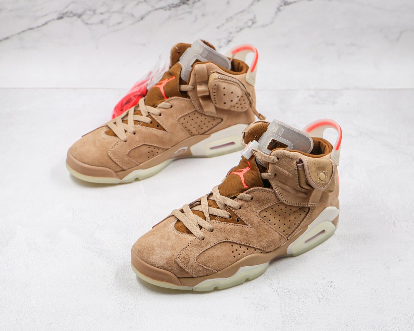 Jordan 6 Retro Travis Scott British Khaki - Luxe Premium Brazil