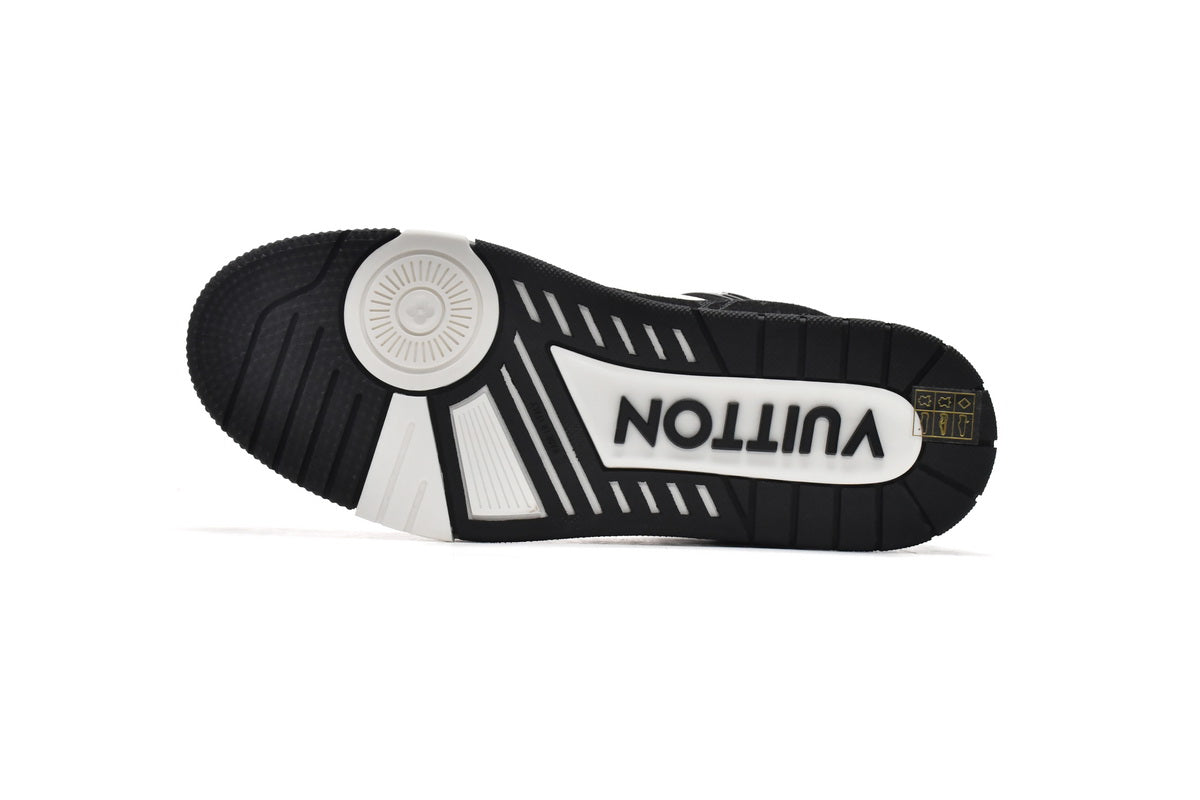 Louis Vuitton Trainer White Black - Luxe Premium Brazil