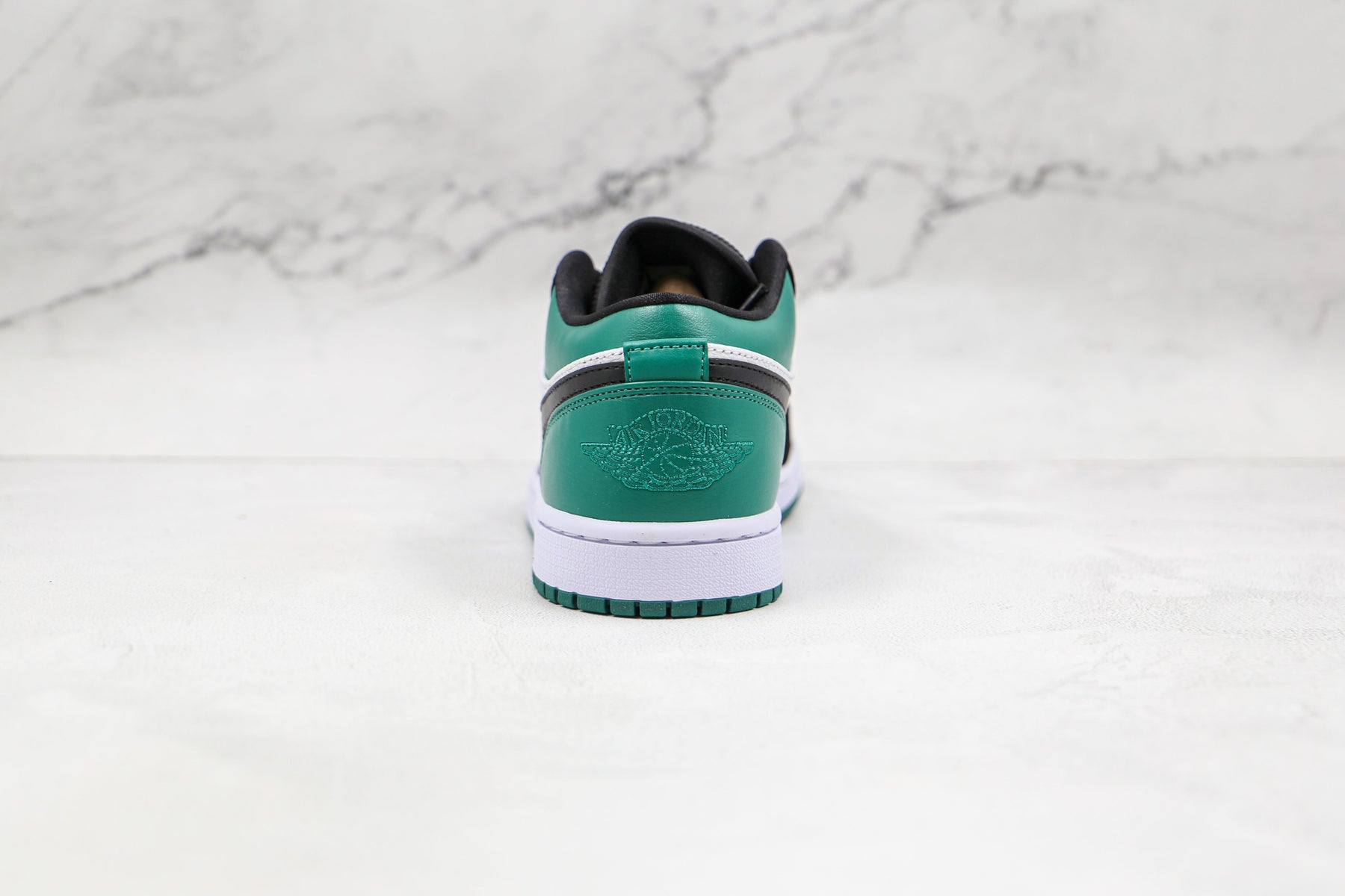 Jordan 1 Low White Black Mystic Green Luxe Premium Brazil