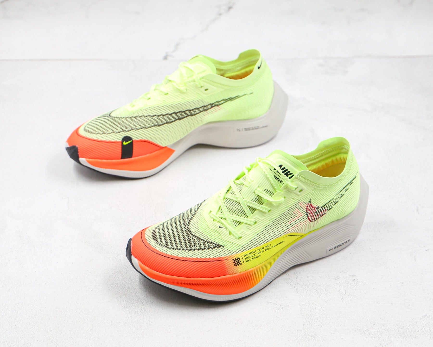 Nike Zoom X Vaporfly Next% 2 Barely Volt Hyper Orange Luxe Premium Brazil