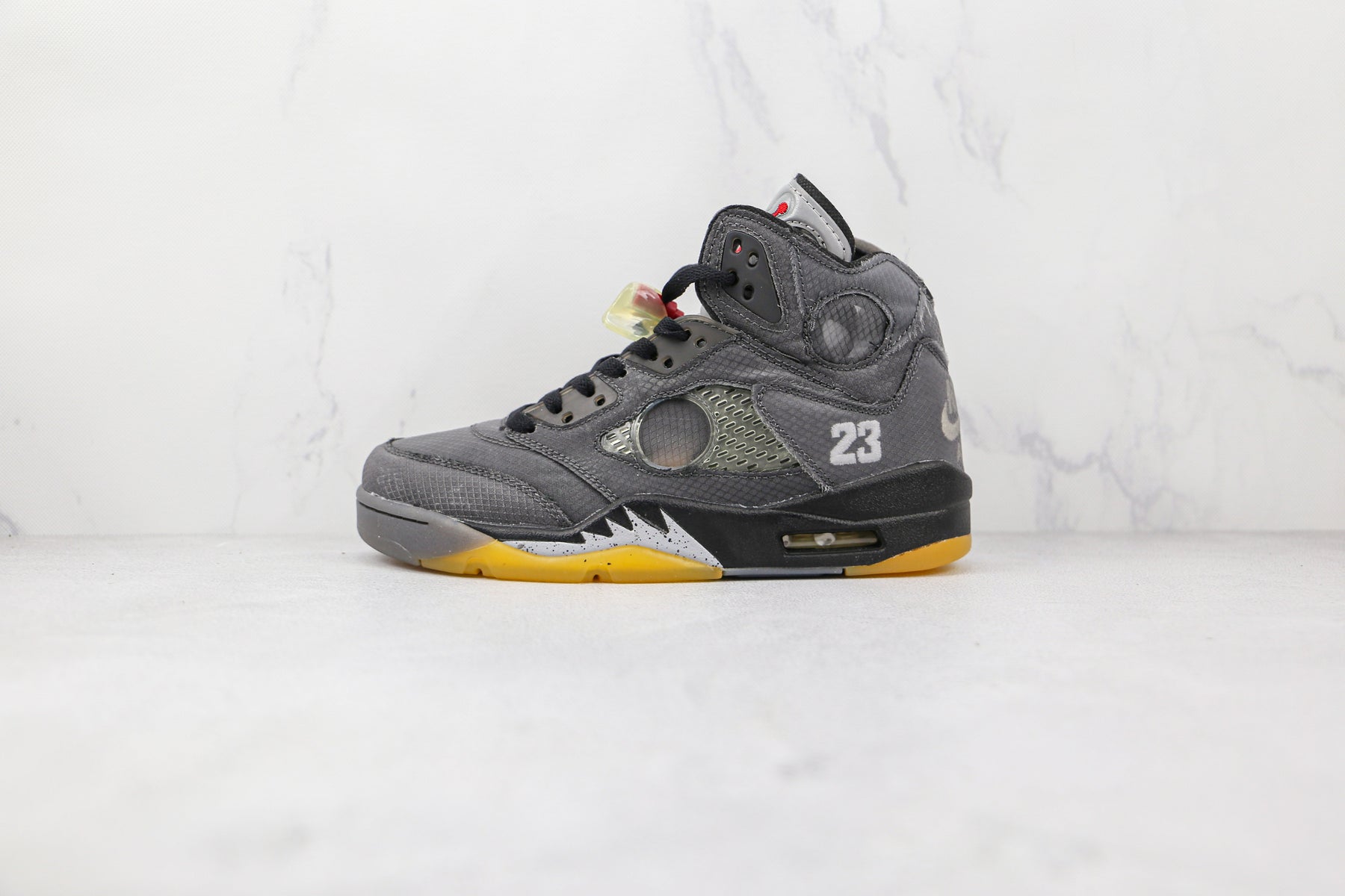 Jordan 5 Retro Off-White Black - Luxe Premium Brazil