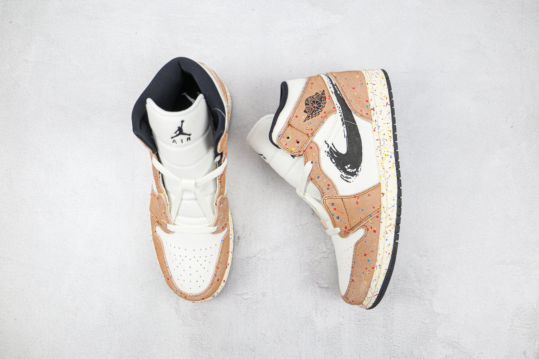 Jordan 1 Mid SE Brushstroke - Luxe Premium Brazil
