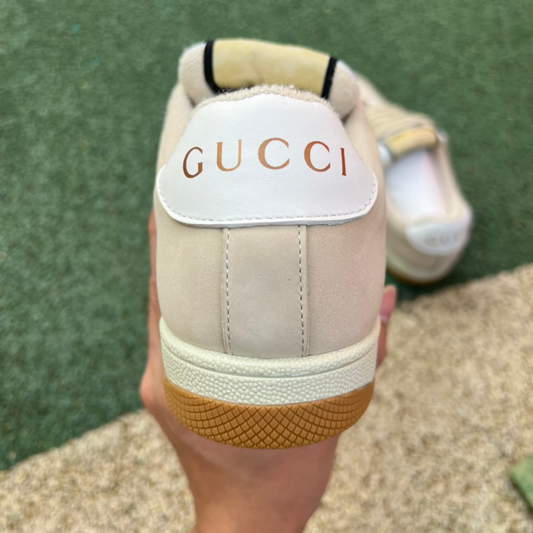 Gucci Screener Cream Leather - Luxe Premium Brazil