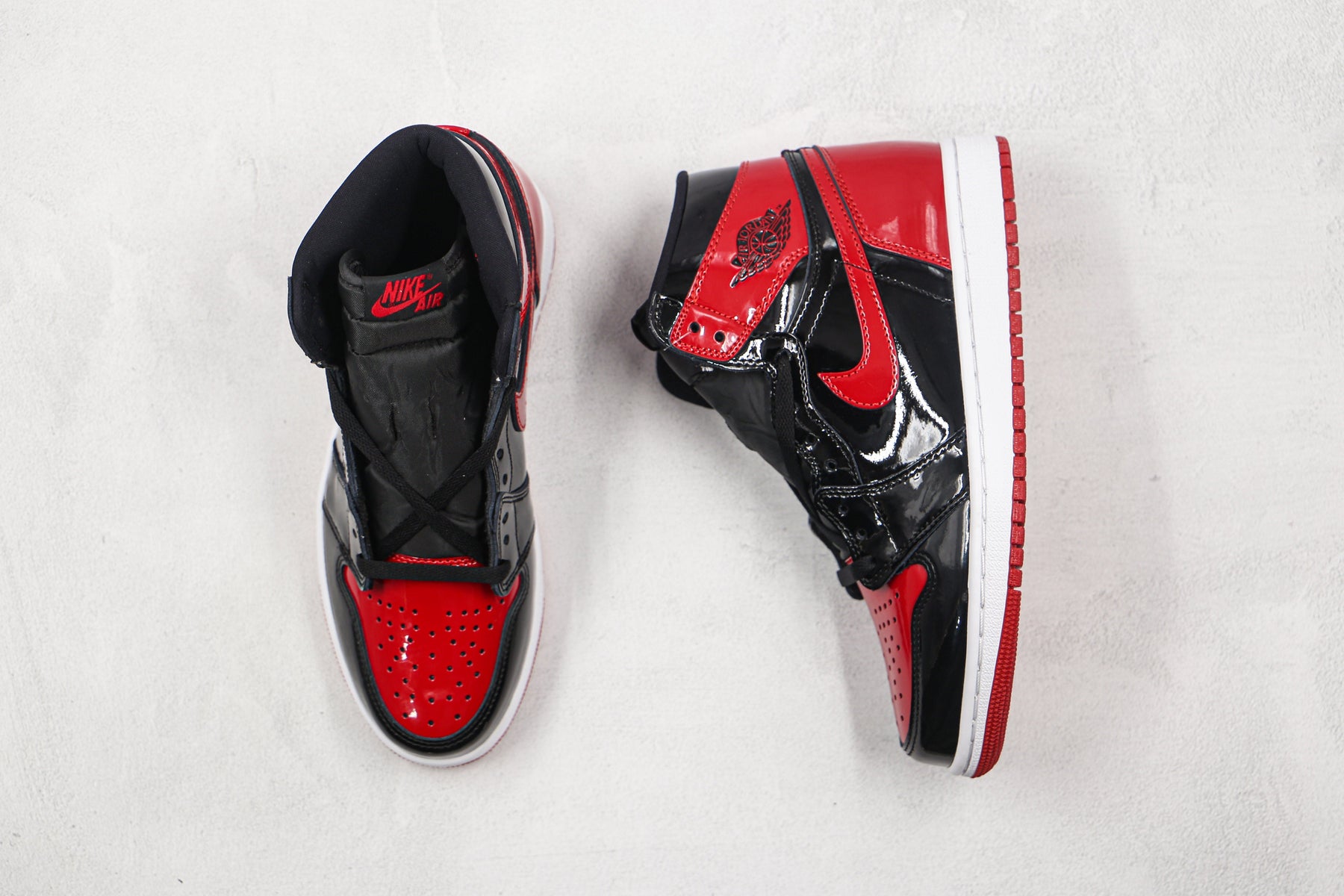 Jordan 1 Retro High OG Bred Patent Luxe Premium Brazil