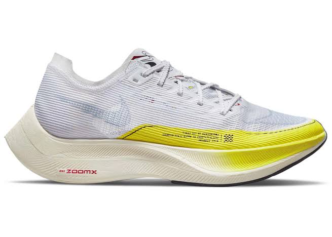 Nike ZoomX Vaporfly Next% 2 White Yellow Strike Luxe Premium Brazil