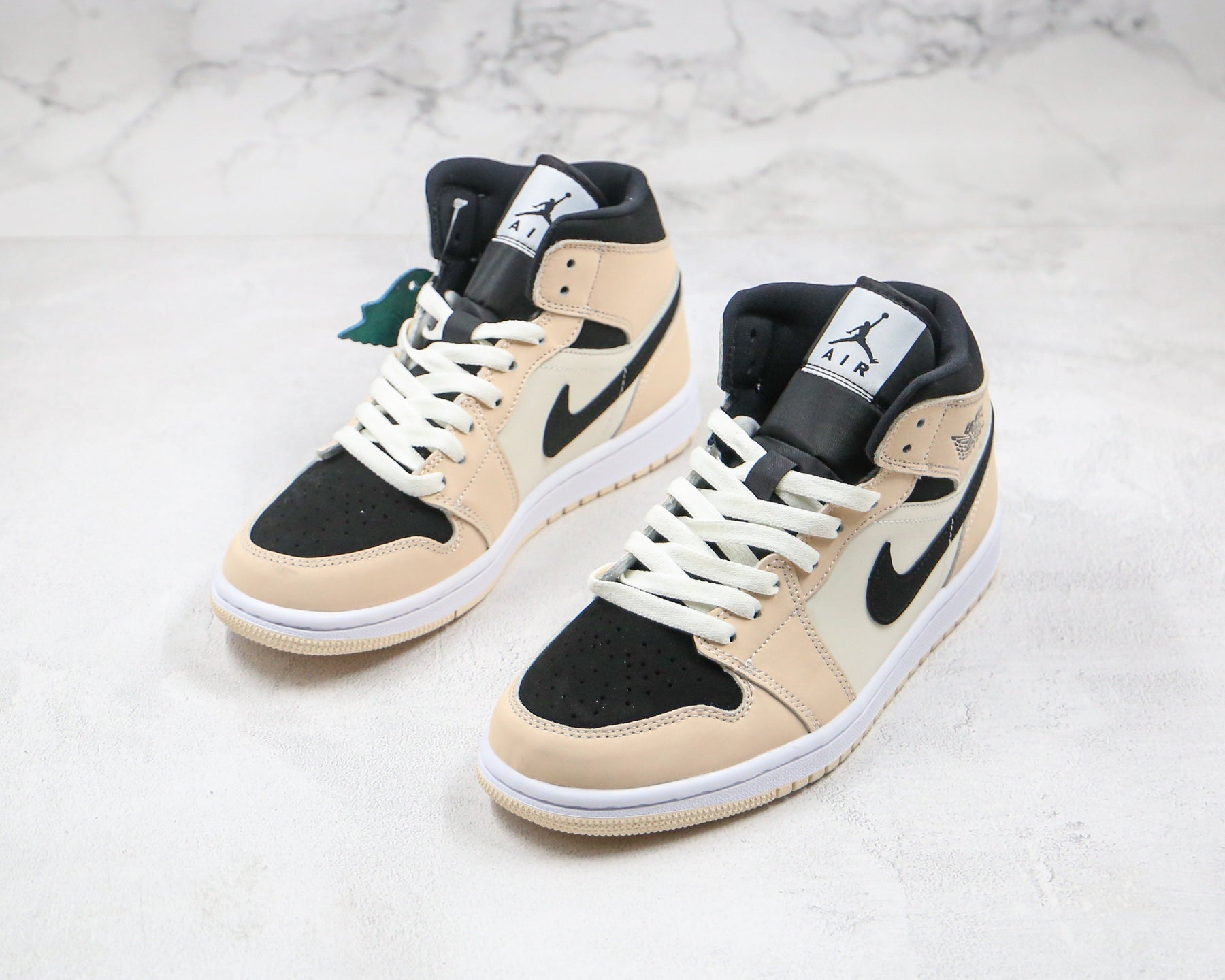 Jordan 1 Mid Barely Orange Light Violet Luxe Premium Brazil