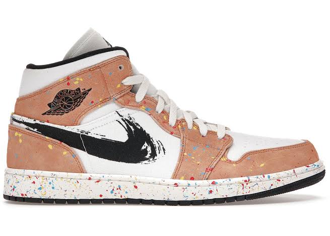 Jordan 1 Mid SE Brushstroke - Luxe Premium Brazil