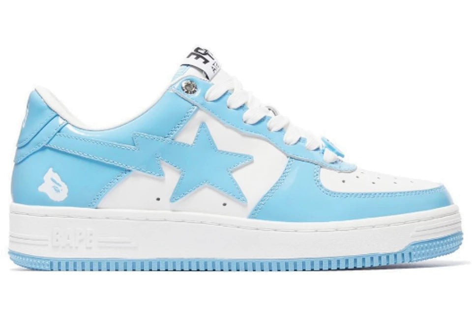 Bape Sta Patent Leather Blue White - Luxe Premium Brazil