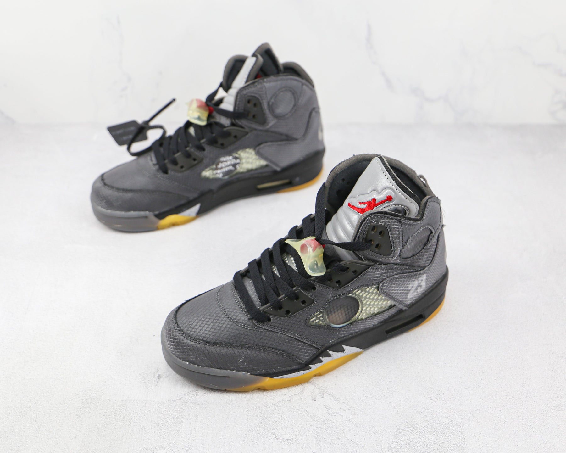 Jordan 5 Retro Off-White Black - Luxe Premium Brazil