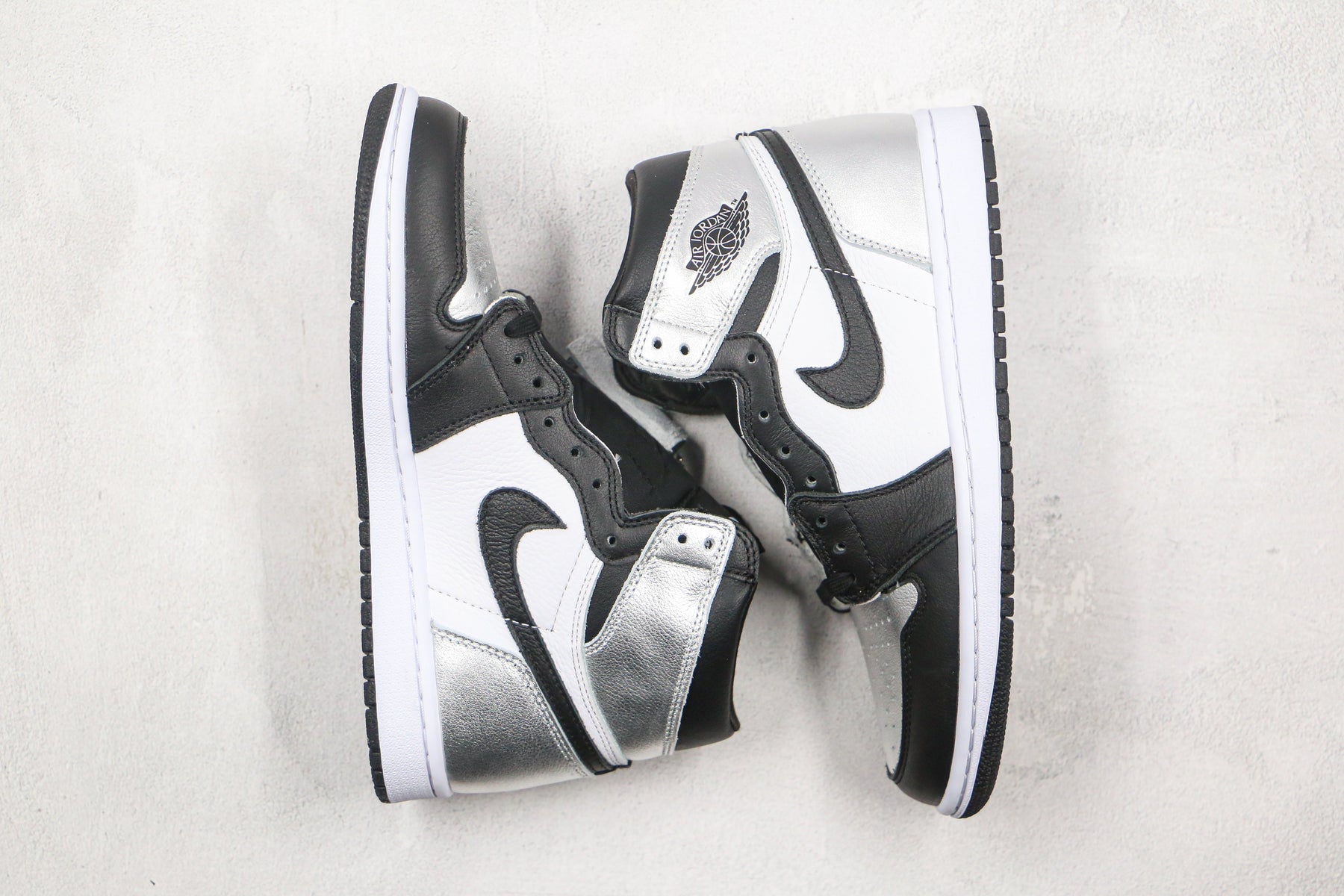Jordan 1 Retro High Silver Toe Luxe Premium Brazil