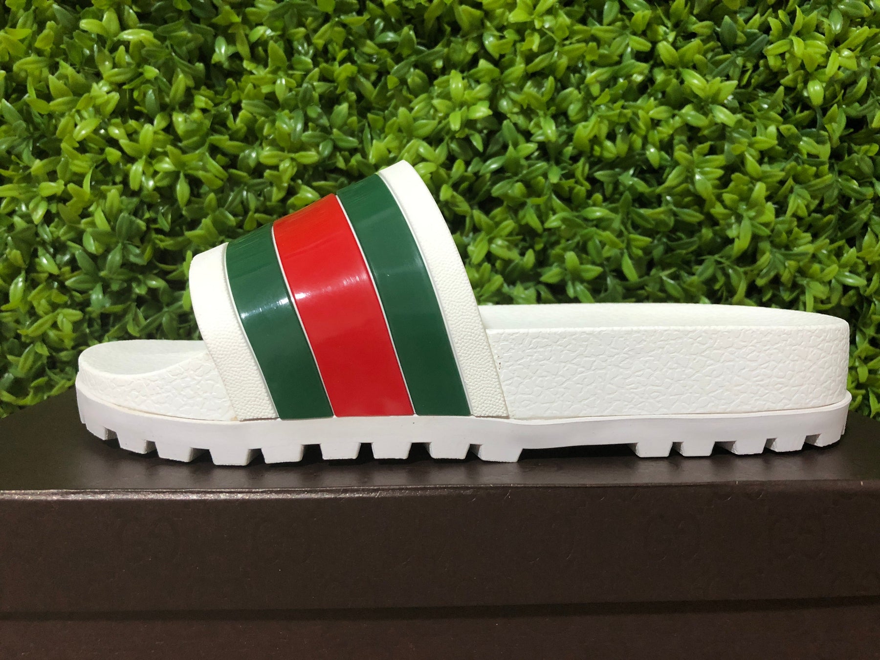 Gucci Web Slide Sandal White - Luxe Premium Brazil