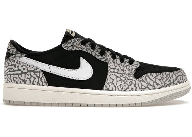 Jordan 1 Retro Low Black Cement Luxe Premium Brazil