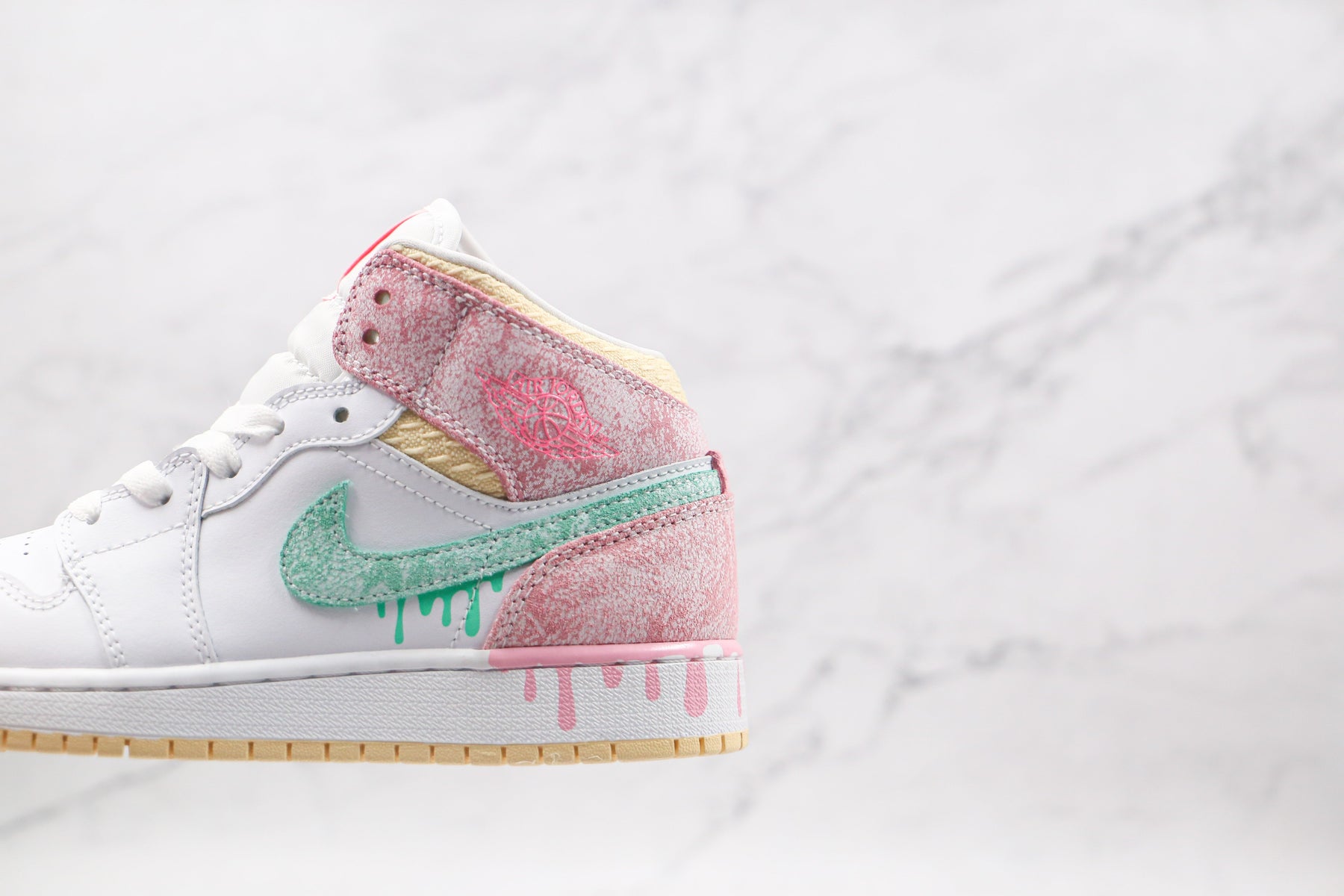 Jordan 1 Mid Paint Drip Luxe Premium Brazil