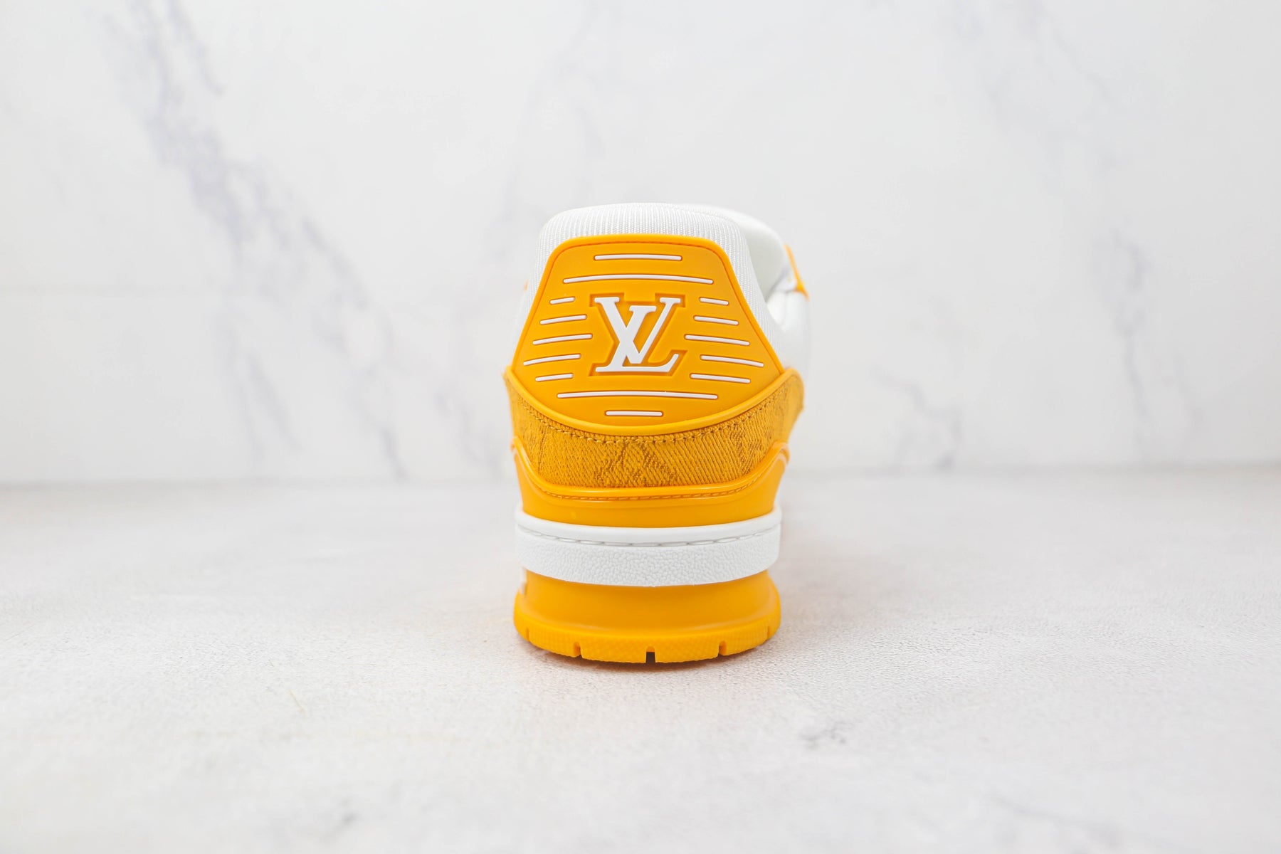 Louis Vuitton Trainer Yellow Monogram Denim White - Luxe Premium Brazil