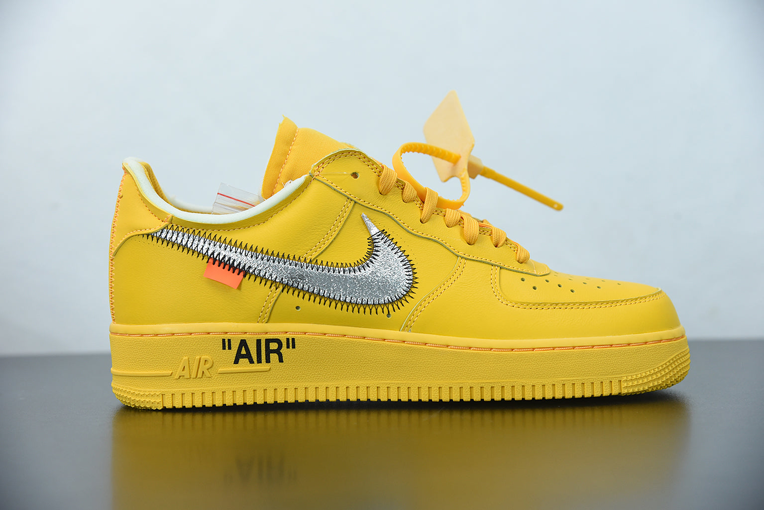 Nike Air force 1 Low Off White University Gold Metallic Silver My Store