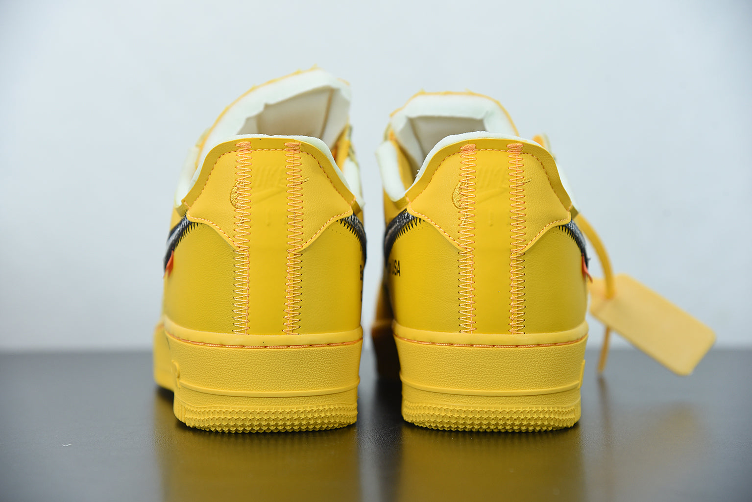 Nike Air force 1 Low Off White University Gold Metallic Silver My Store