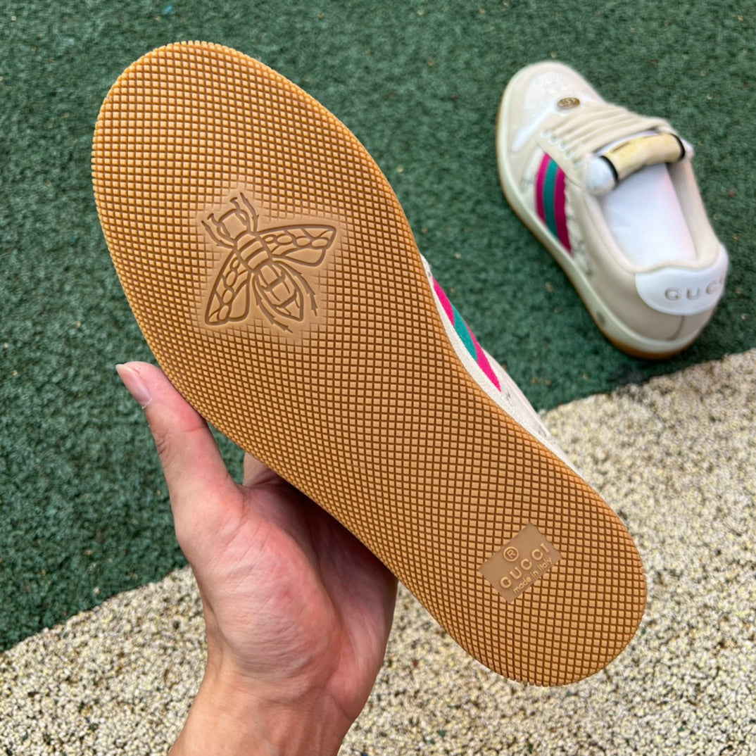 Gucci Screener Cream Leather - Luxe Premium Brazil