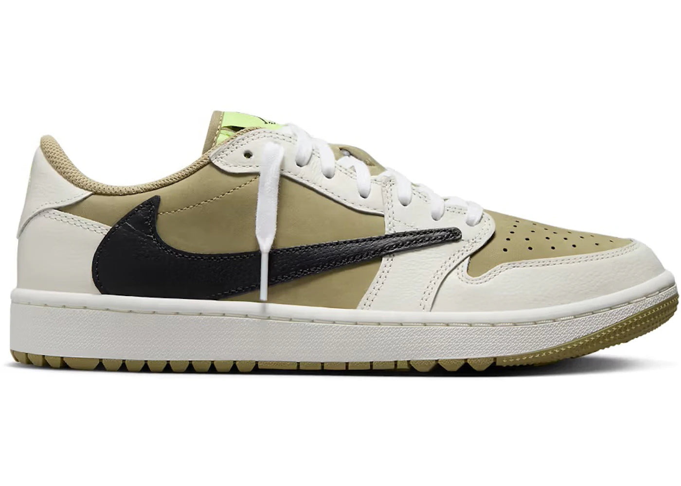 Jordan 1 Retro Low Golf Travis Scott Neutral Olive - Luxe Premium Brazil