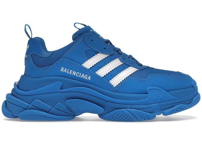 Balenciaga X Adidas Triple S Blue White - Luxe Premium Brazil