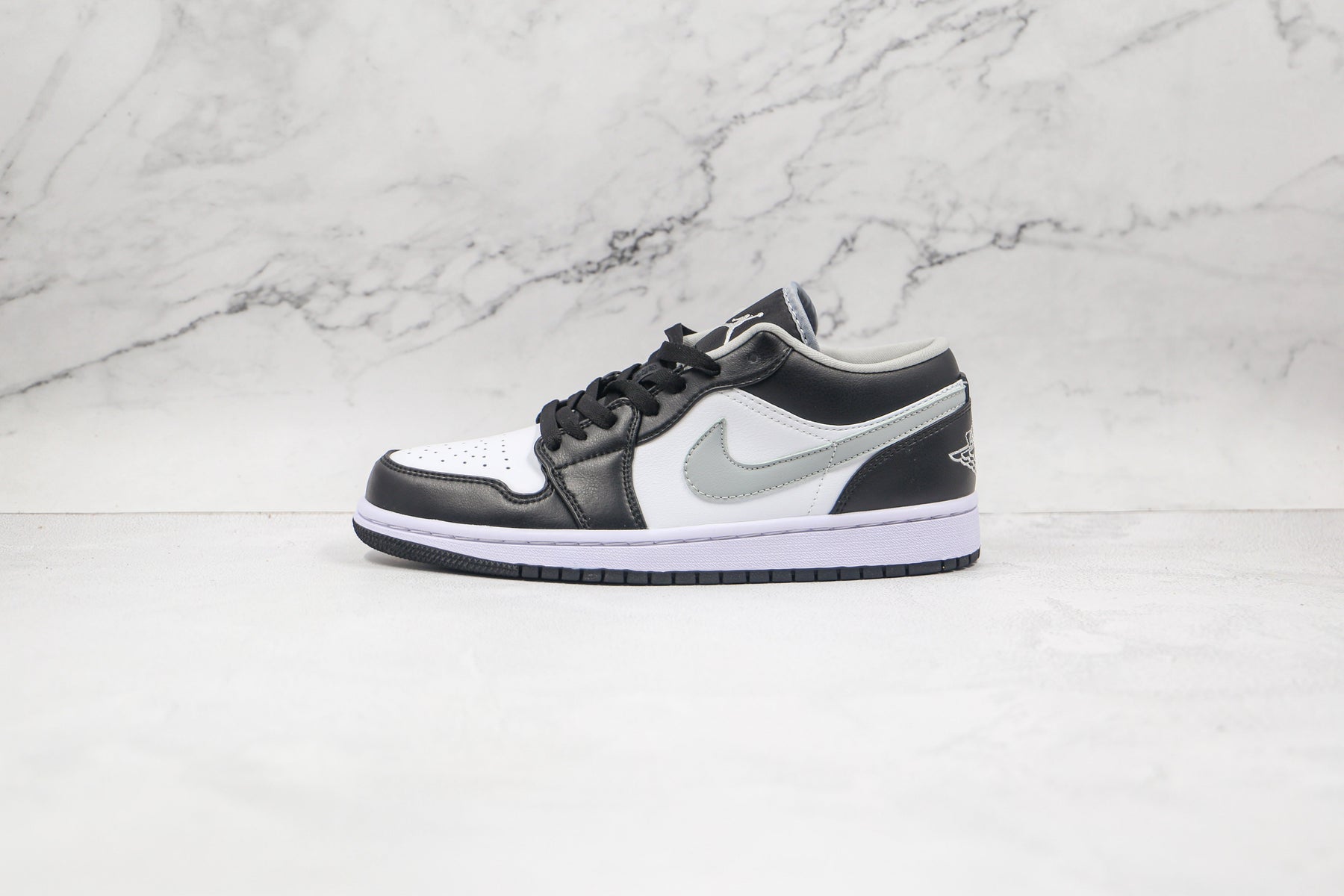 Jordan 1 Low Black White Grey Luxe Premium Brazil