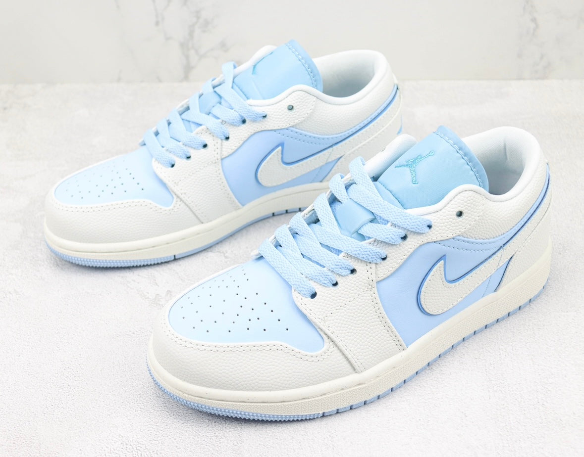 Jordan 1 Low Reverse Ice Blue Luxe Premium Brazil