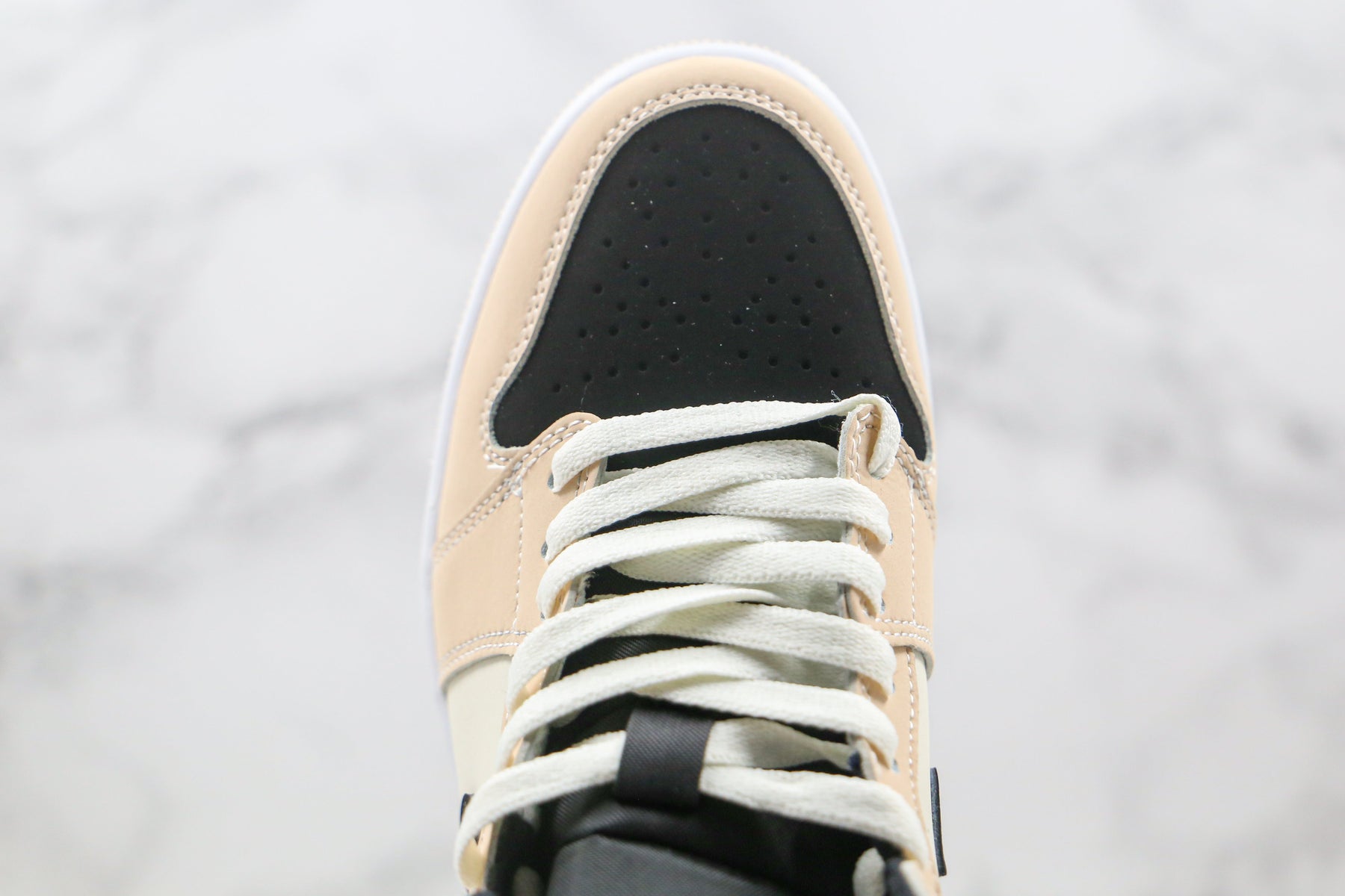 Jordan 1 Mid Barely Orange Light Violet Luxe Premium Brazil