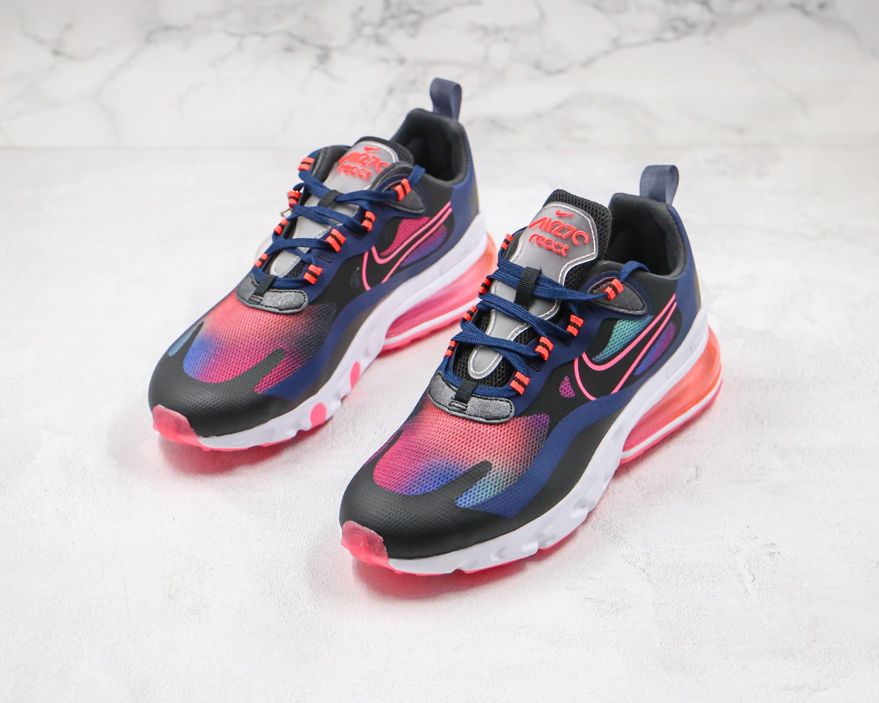 Nike Air Max 270 React Midnight Navy Hyper Pink My Store