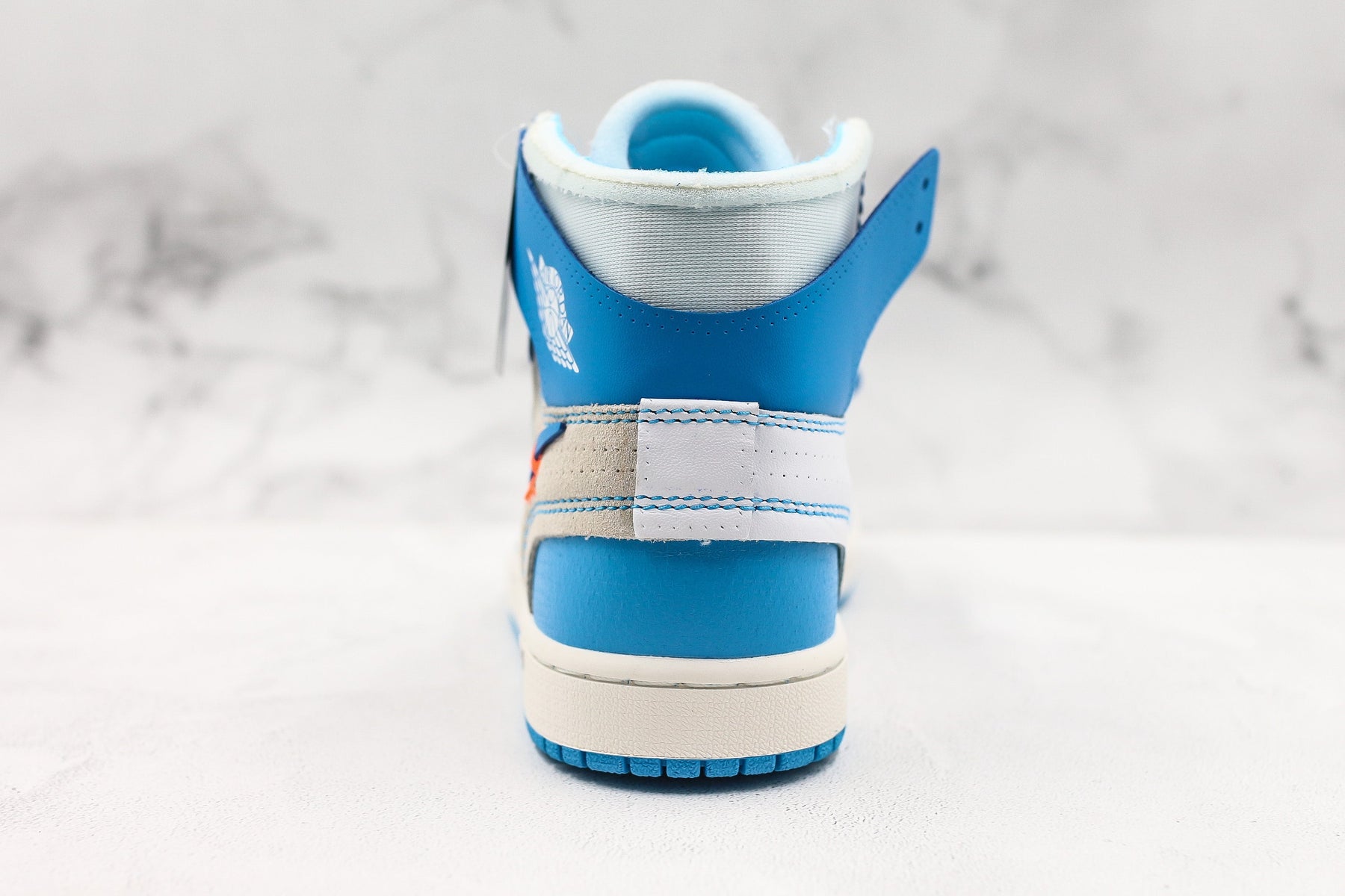 Jordan 1 Retro High Off-White University Blue Luxe Premium Brazil