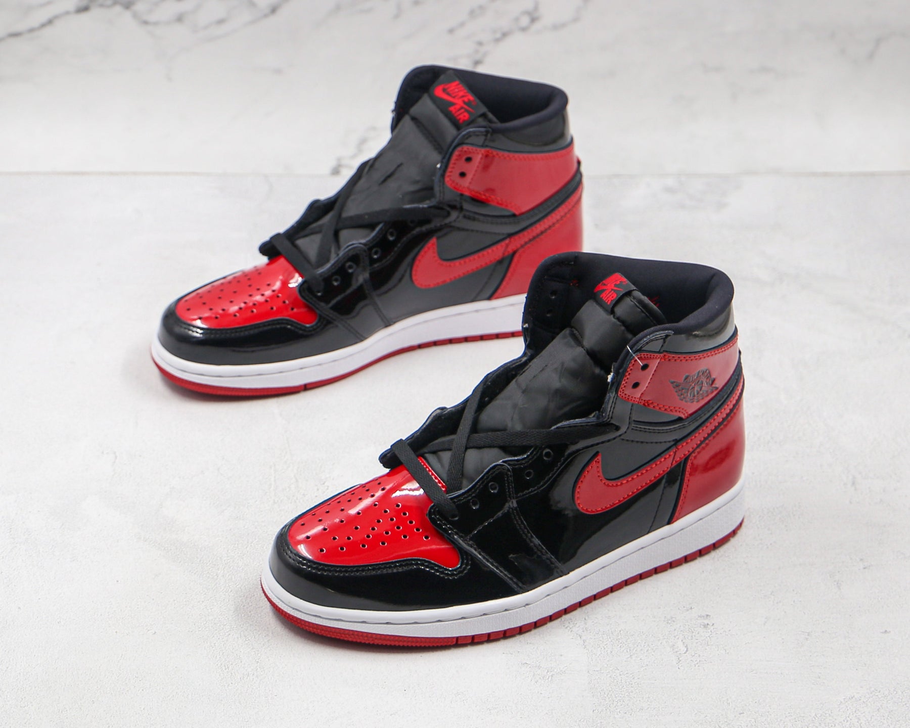Jordan 1 Retro High OG Bred Patent Luxe Premium Brazil