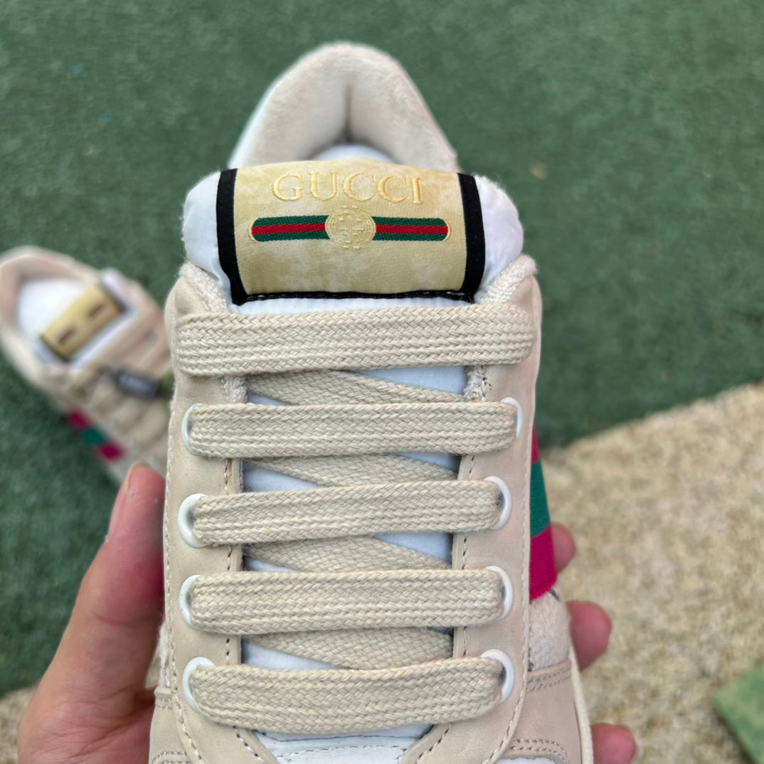 Gucci Screener Cream Leather - Luxe Premium Brazil