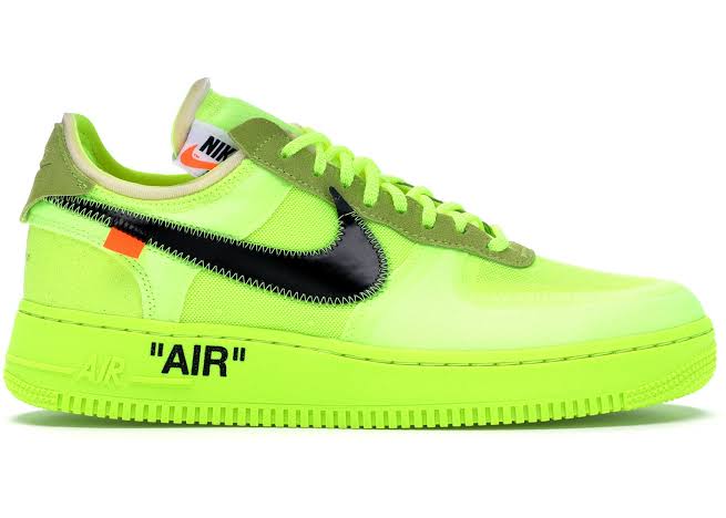 Nike Air force 1 Low Off White Volt My Store
