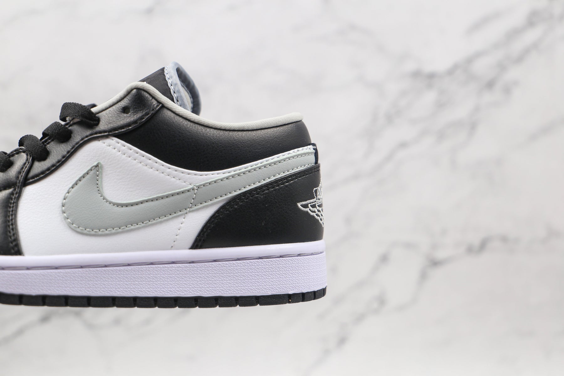Jordan 1 Low Black White Grey Luxe Premium Brazil