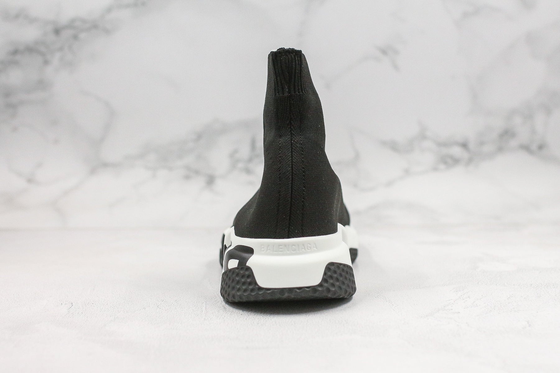 Balenciaga Speed Graffiti Trainer Black White - Luxe Premium Brazil