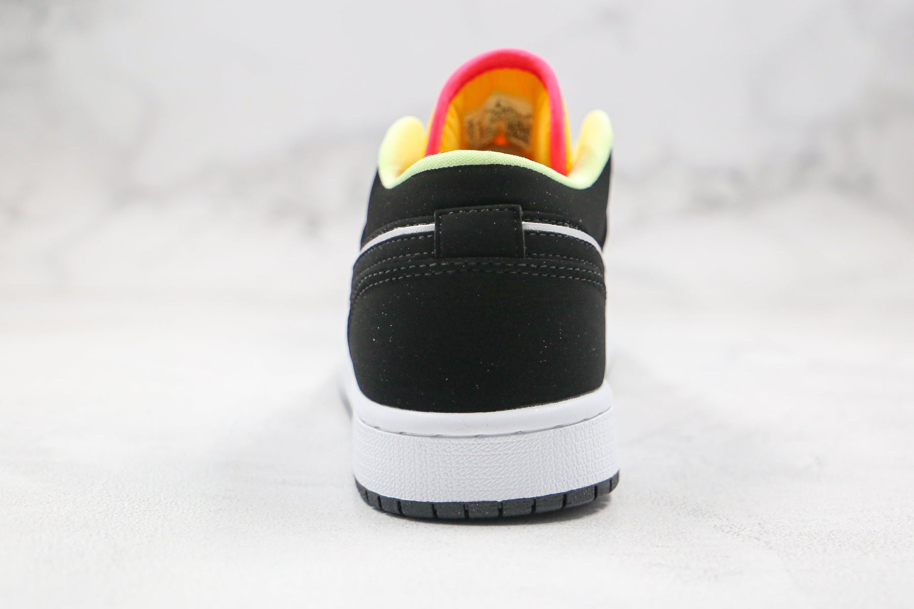 Jordan 1 Low Black Aurora Green Laser Orange Luxe Premium Brazil