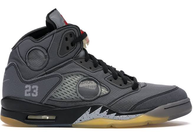 Jordan 5 Retro Off-White Black - Luxe Premium Brazil