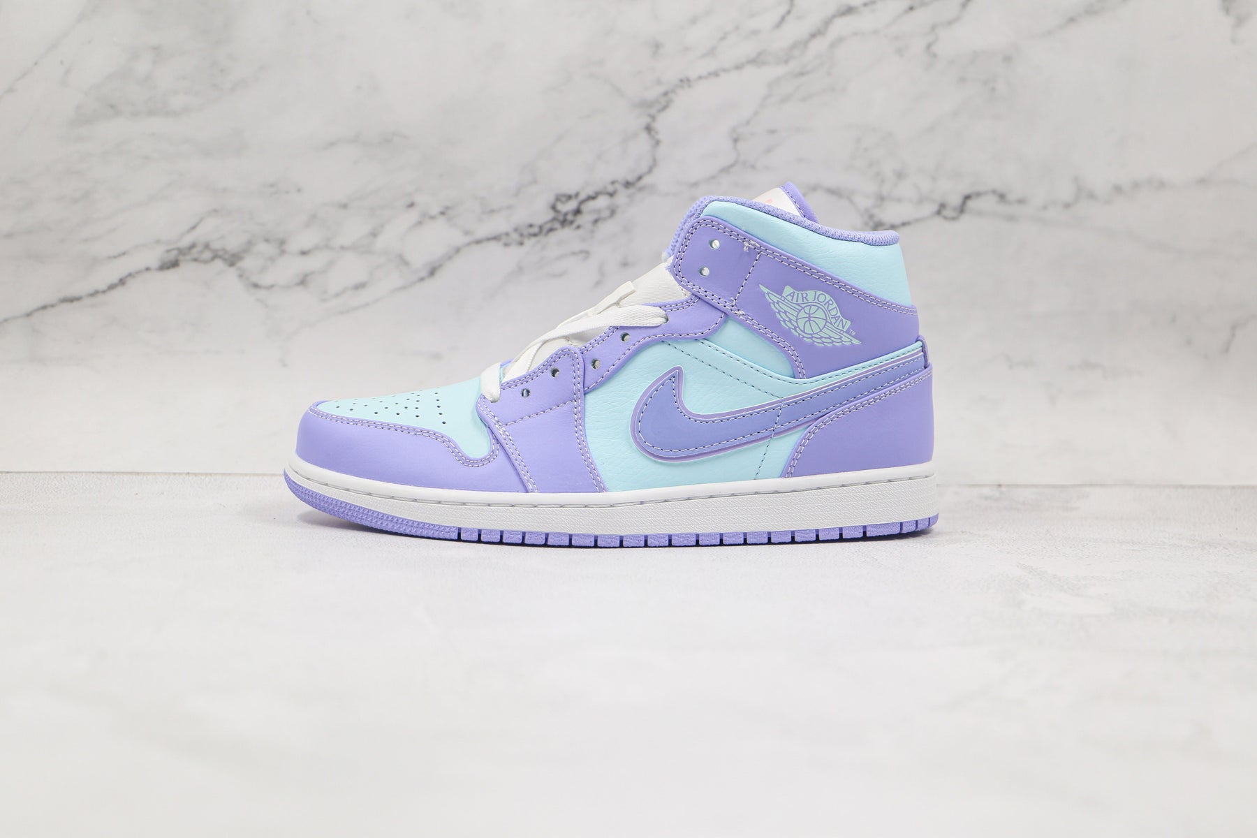 Jordan 1 Mid Purple Aqua - Luxe Premium Brazil