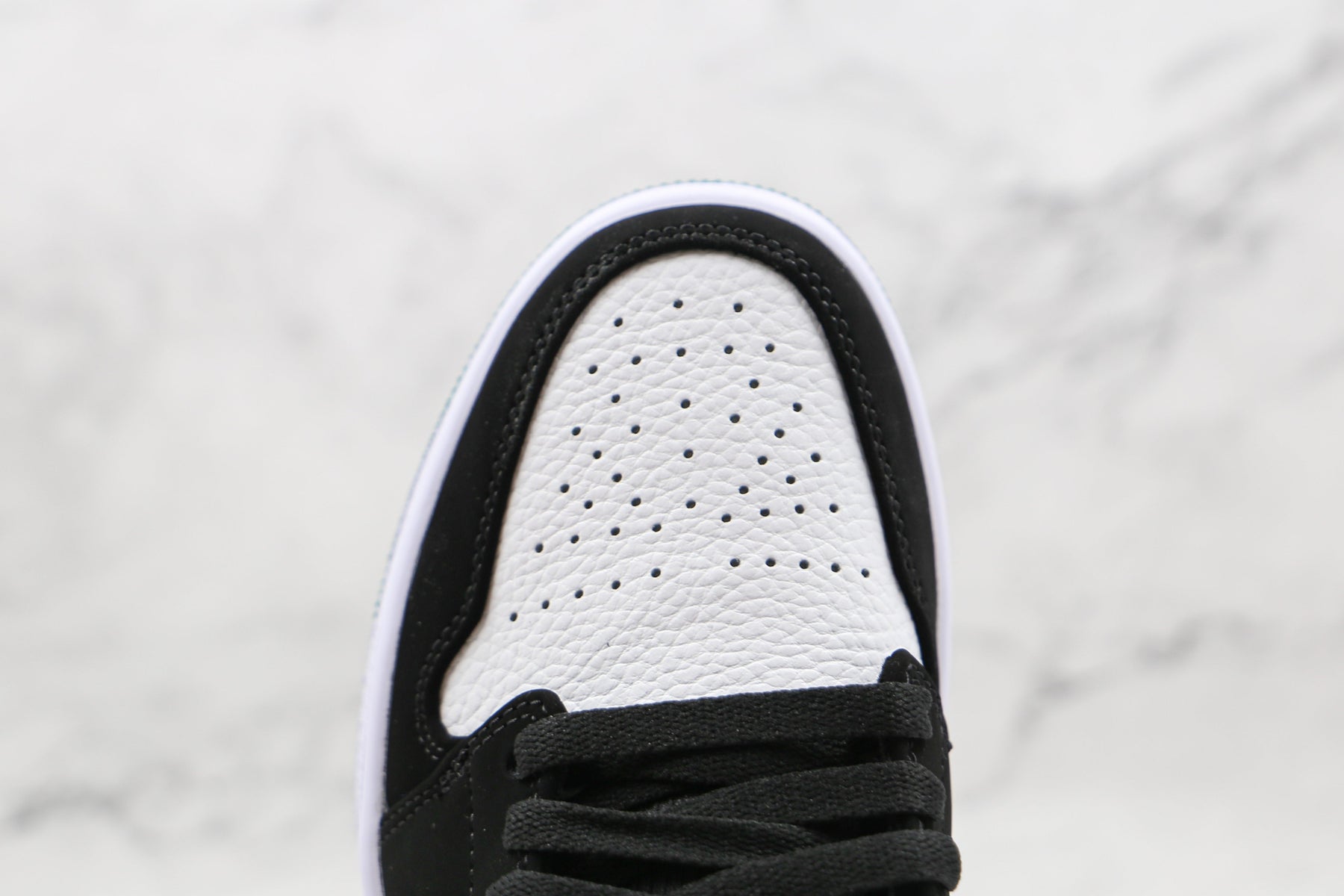 Jordan 1 Low White Black Mystic Green Luxe Premium Brazil