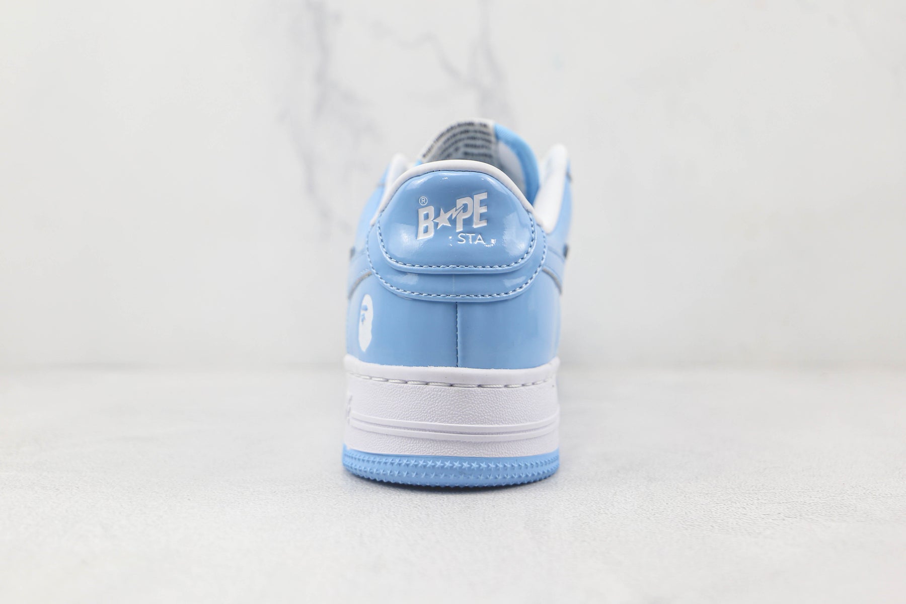 Bape Sta Patent Leather Blue White - Luxe Premium Brazil