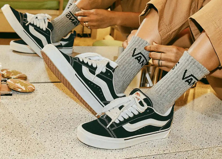 Vans Knu Skool Black White My Store