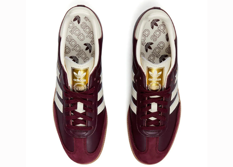 Adidas Samba OG Maroon Gold Metallic My Store